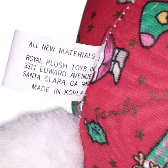 Royal Plush Christmas Bear Stuffed Animal Toy 9" - Picture 6 of 6